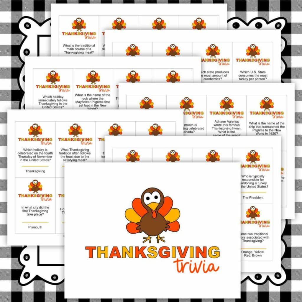 Thanksgiving trivia game printables.