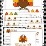 Who is most like a turkey Thanksgiving game printables.