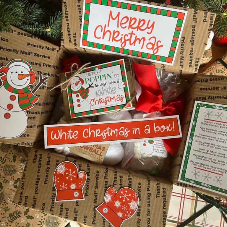 White Christmas In A Box Ideas