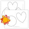 Printable Heart Flower Template - Sunshine and Rainy Days