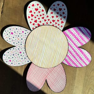 Printable Heart Flower Template - Sunshine and Rainy Days