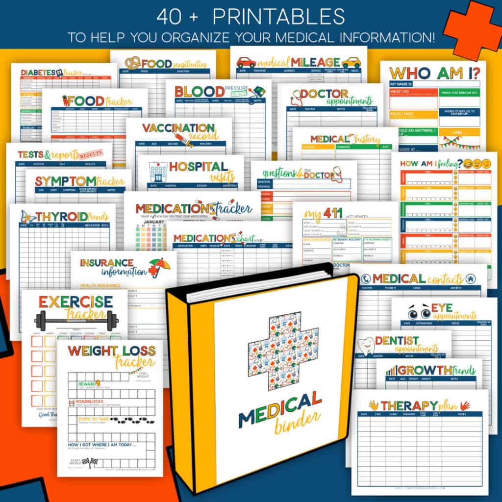 Medical Binder Pages