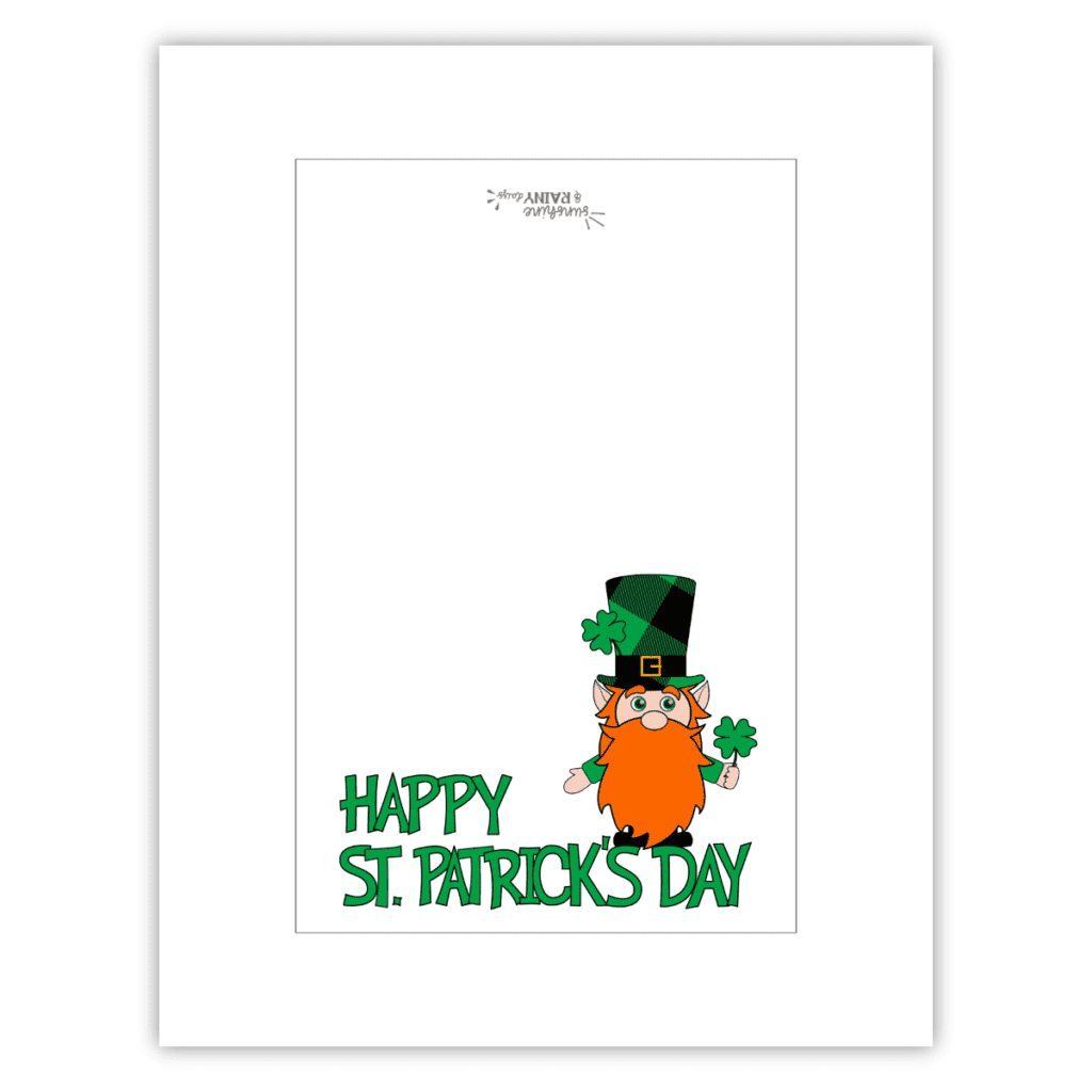Happy St. Patrick's Day Card with a Leprechaun.