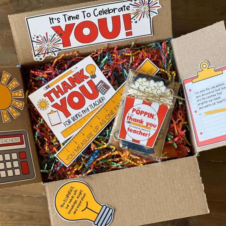 Teacher Appreciation Gift Box Idea