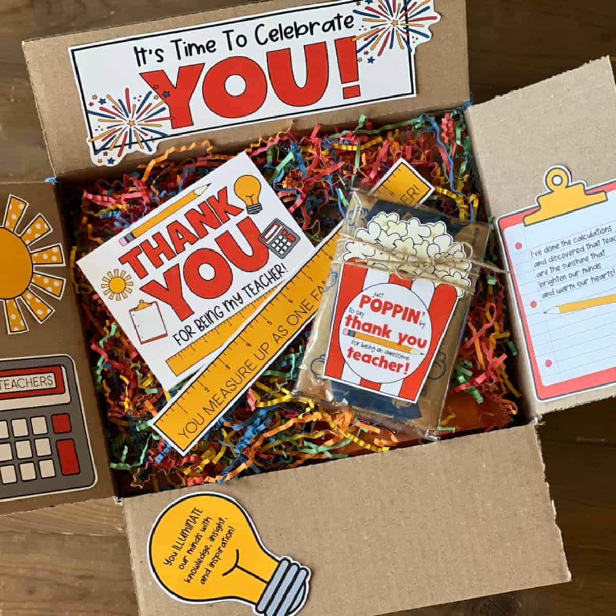 Teacher appreciation box.