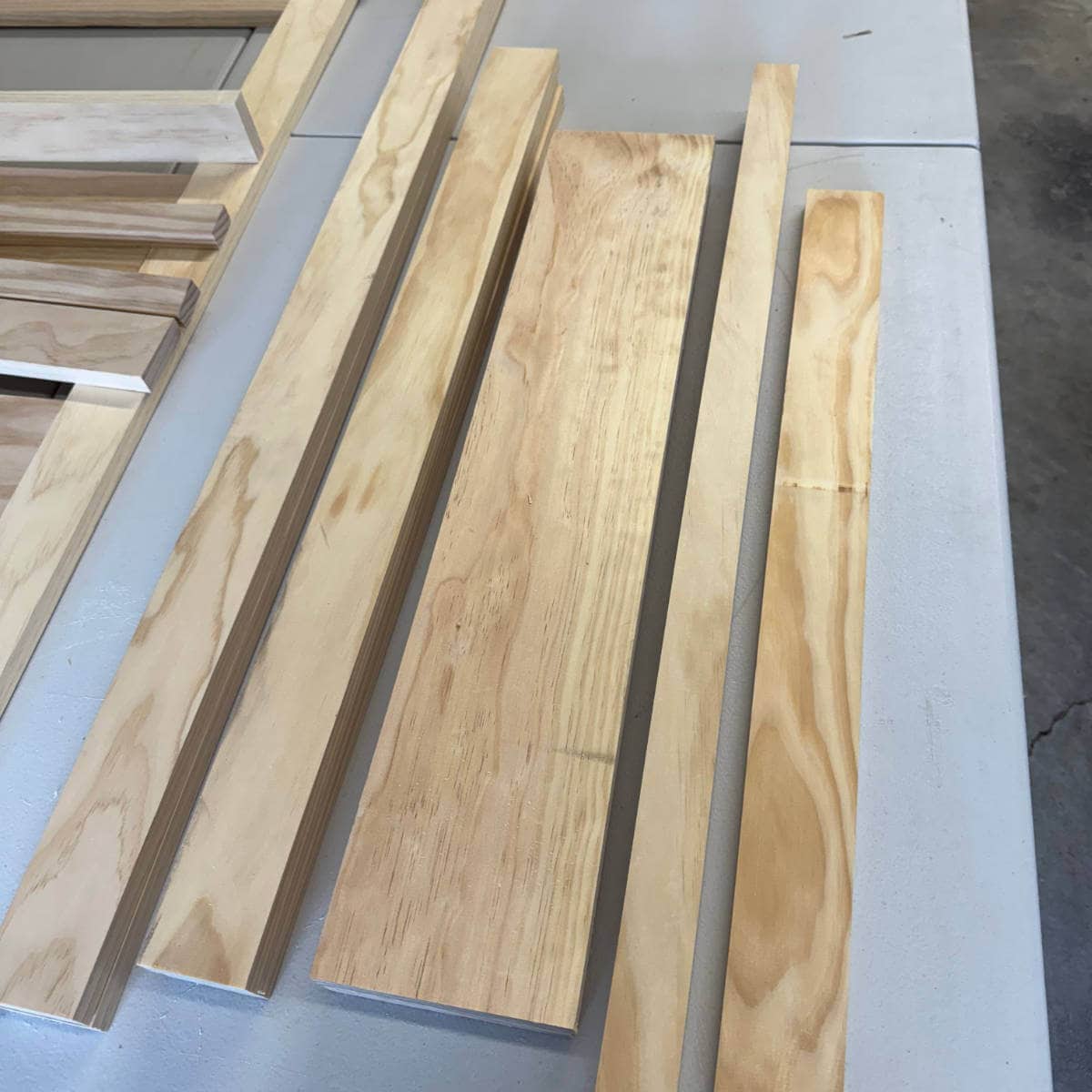 Image of pine wood on a table.
